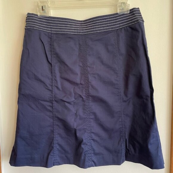 LILLY PULITZER Navy Button Accent 8 Panel Skirt Pink Label 4 - Picture 10 of 16